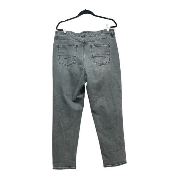 American Eagle Mom Jeans Woman 16 Black - Picture 2 of 4